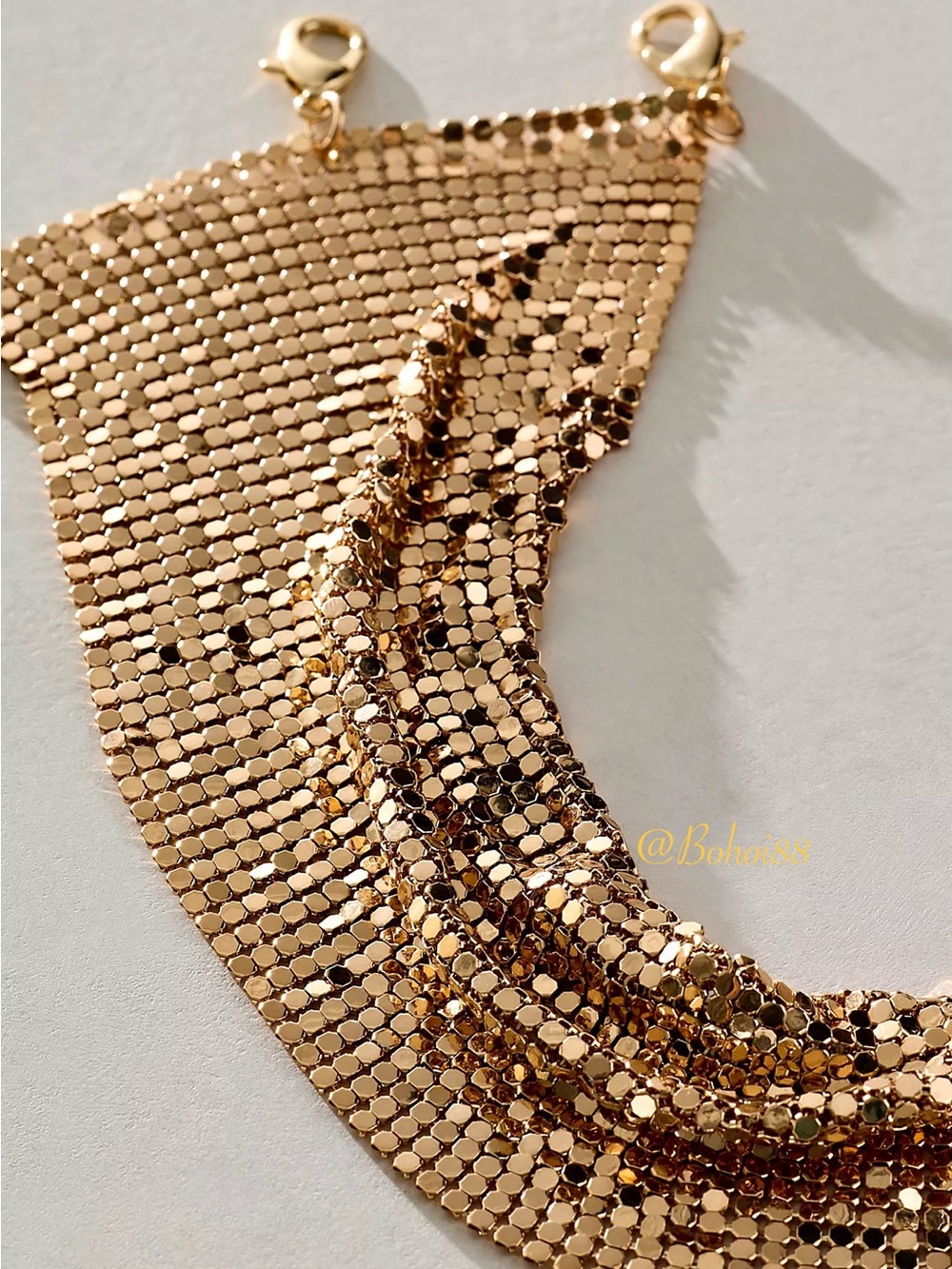 NWT Free People Chainmail Dancefloor Choker Necklace - Picture 3 of 10